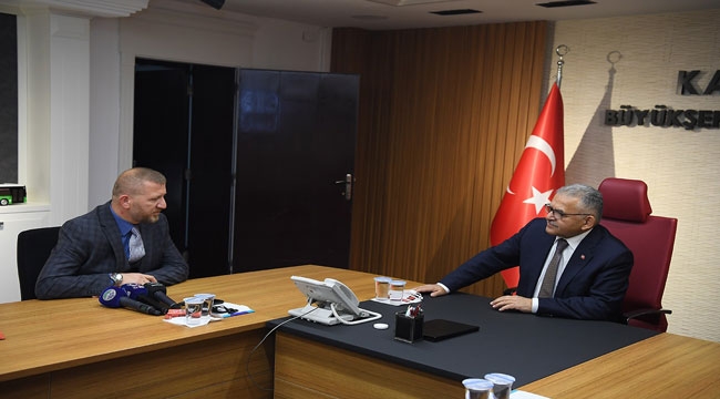Kayseri Yozgatlılar Federasyonu Başkanı'ndan Büyükkılıç ziyareti