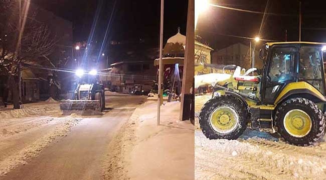 Bünyan Belediyesi, karla mücadele çalışmalarını aralıksız sürdürüyor