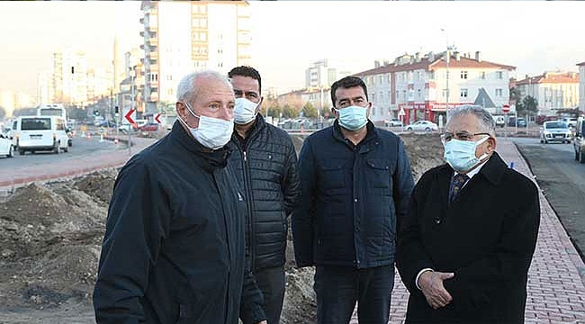 Büyükşehir'in Hasan Tahsin Bulvarı'ndaki Yol Yapım Çalışmaları Son Aşamada