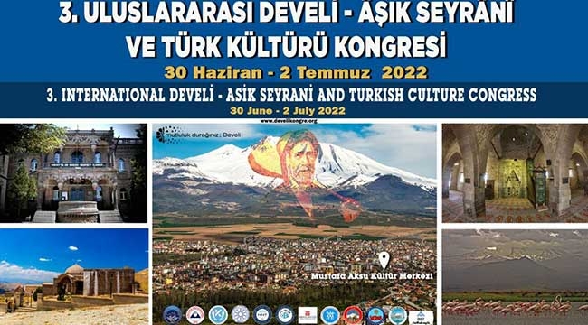  3.Uluslararası Develi Aşık Seyrani Ve Türk Kültürü Kongresi Hazırlıkları Başladı