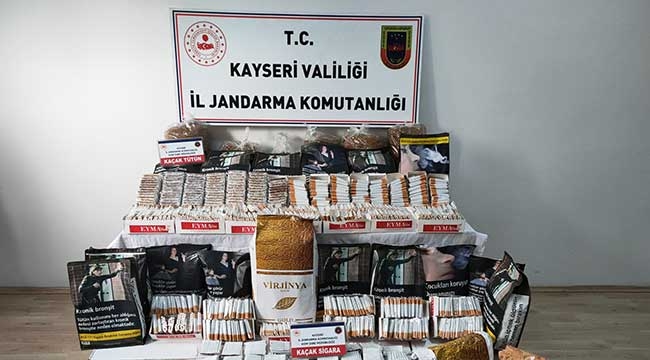 Kayseri'de sigara kaçakçılığı operasyonu: 4 gözaltı 