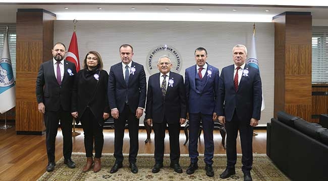 Başkan Büyükkılıç, Kayseri Serbest Muhasebeci Mali Müşavirler Odası Yönetimini Kabul Etti 