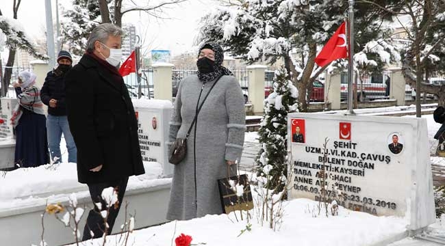 Başkan Palancıoğlu, Şehitliği Ziyaret Etti