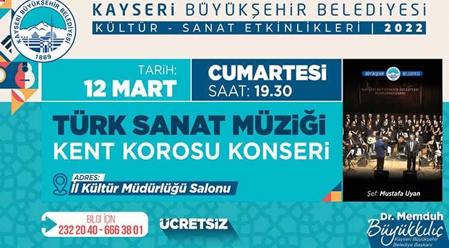 Kayseri Büyükşehir'den "Kültür Sanat" Rüzgârı