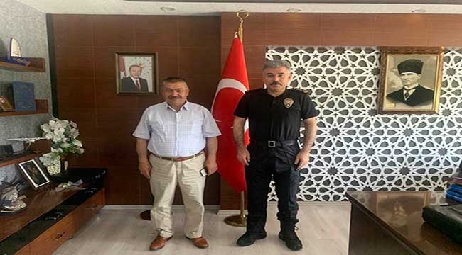 Abdulkadir Güneş'ten, İl Emniyet Müdürü Kamil Karabörk'e Ziyaret