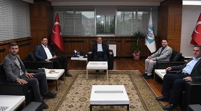 Başkan Büyükkılıç'a, Hakkâri Derecik Belediye Başkanı Çetinkaya'dan Ziyaret