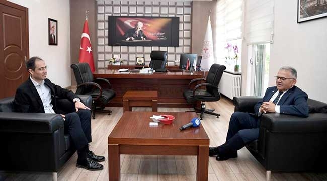 Başkan Büyükkılıç'tan İl Sağlık Müdürü Erşan'a Hayırlı Olsun Ziyareti