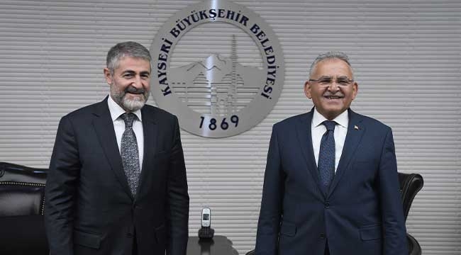 Hazine ve Maliye Bakanı Nebati'den Başkan Büyükkılıç'a Ziyaret 