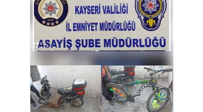 Kayseri'de yapılan operasyonlarda hırsızlık yaptığı iddiasıyla 6 şüpheli yakalandı