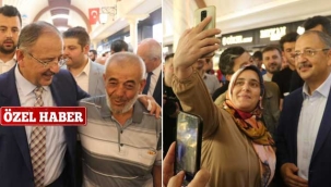 Mehmet Özhaseki'ye Kazancılar Çarşısı'nda Sevgi Seli