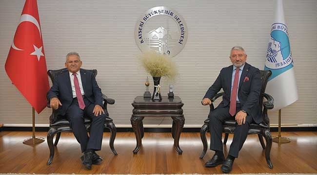 Başkan Büyükkılıç'a Çorum Belediye Başkanı Aşgın'dan Ziyaret