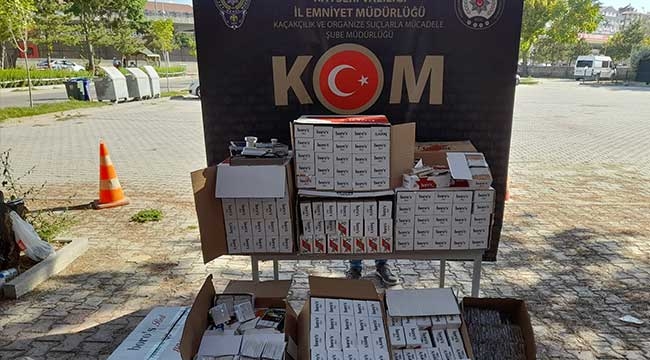 Kayseri'de sigara kaçakçılığı operasyonunda 35 kilogram Tütün ele geçirildi 1 şüpheli yakalandı