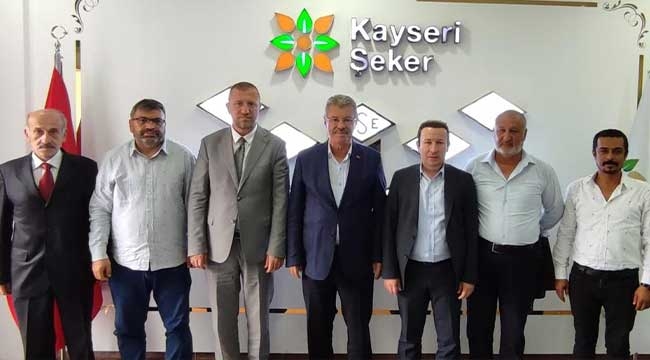 Çağan'dan Kayseri Pancar Ekicileri Koop. Yönetim Kurulu Başkanı Akay'a Ziyaret
