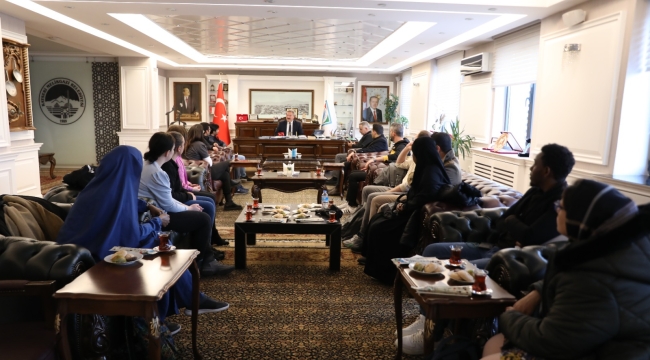 Başkan Palancıoğlu, Erasmus Öğrencilerini Ağırladı 