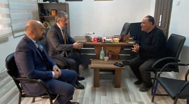 İl Başkanı Çopuroğlu'ndan TRT Kayseri İl Temsilcisi Çuhadaroğlu'na Ziyaret