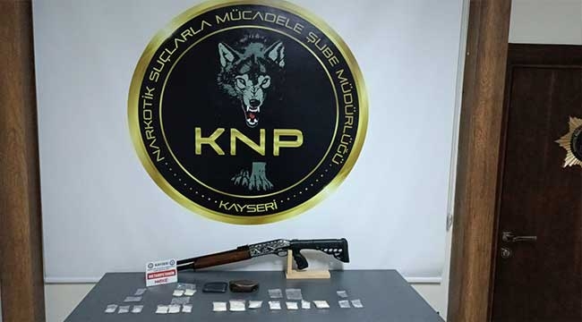 Kayseri'de uyuşturucu madde ticareti yapan 4 şüpheli gözaltına alındı 