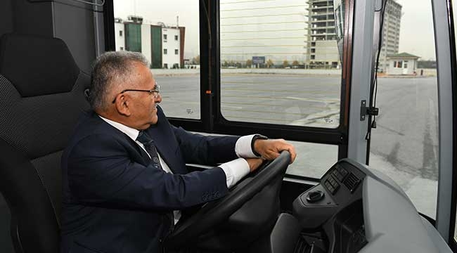 Yeni Otobüslerin İlk Testini Başkan Büyükkılıç Yaptı