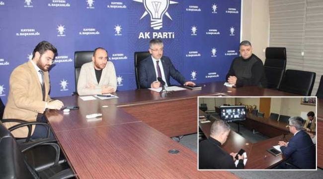 İl Başkanı Çopuroğlu, İlçe Başkanlarıyla Video Konferans Yöntemiyle Görüştü