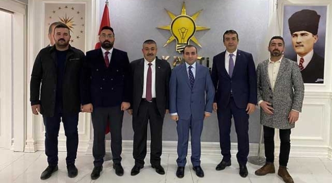 Başkan Güneş ve Arslan'dan AK Parti Tokat Merkez ilçe Başkanı Çalışkan'a Ziyaret
