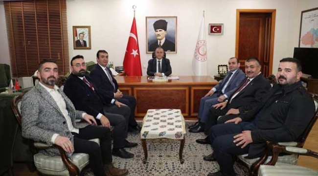 Başkan Güneş ve Arslan'dan Tokat Valisi Hatipoğlu'na ziyaret