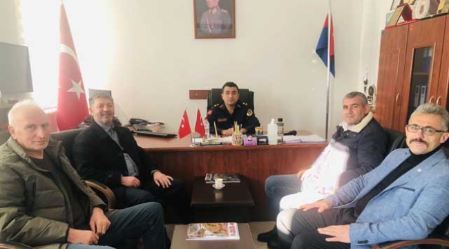 İlçe Başkanı Turan'dan İlçe Jandarma Komutanlığı'na ziyaret