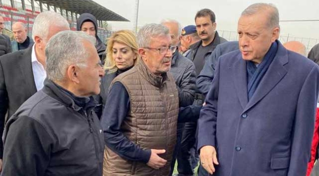 Başkan Büyükkılıç, Cumhurbaşkanı Erdoğan İle Elbistan'da Görüştü