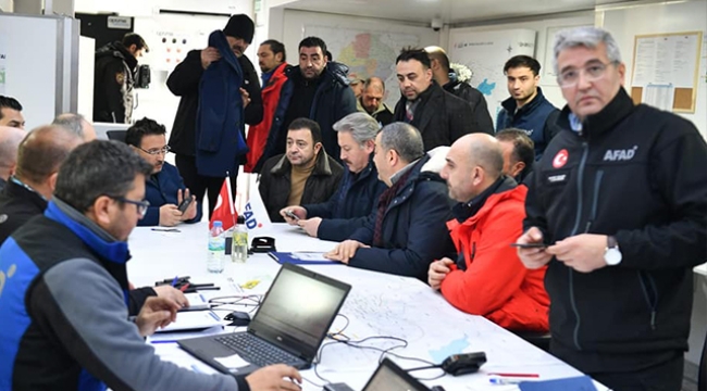 Başkan Palancıoğlu Ve Kayseri Ekibi Teknik Çalışmalar Ve Destekler İçin Kahramanmaraş'ta