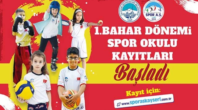 Büyükşehir Spor A.Ş.'nin Bahar Dönemi Spor Okulları Kayıtları Başladı