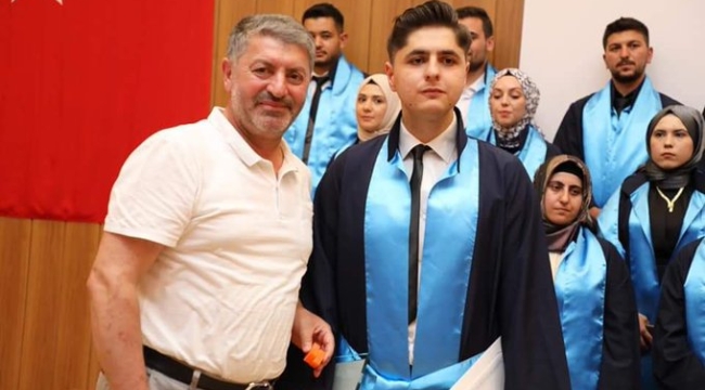 İş insanı Osman Turan, Mezuniyet ve Şed Bağlama Törenine katıdı