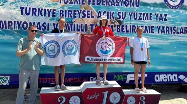Kayserili Yüzücüler Alanya'da Madalyalara Ambargo Koydu