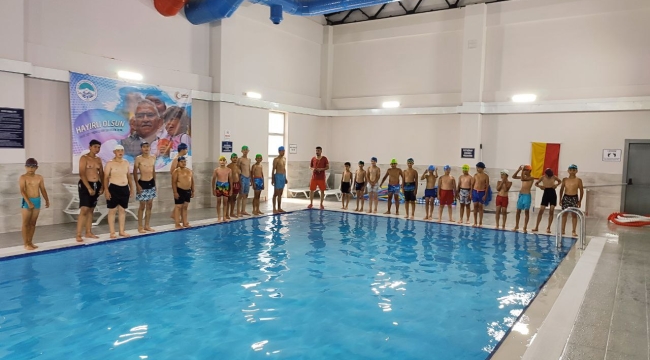 Büyükşehir'in Sarıoğlan Çiftlik Kapalı Yüzme Havuzu Hizmete Başladı...