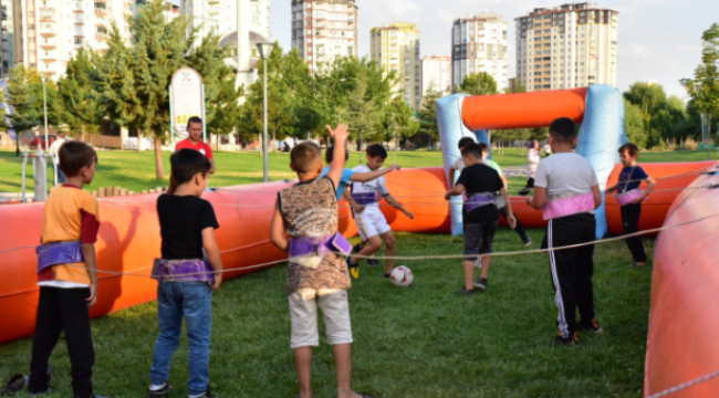 Büyükşehir, 'Spor A.Ş. Bizim Mahallede' Etkinliği İle Çocukları Coşturdu
