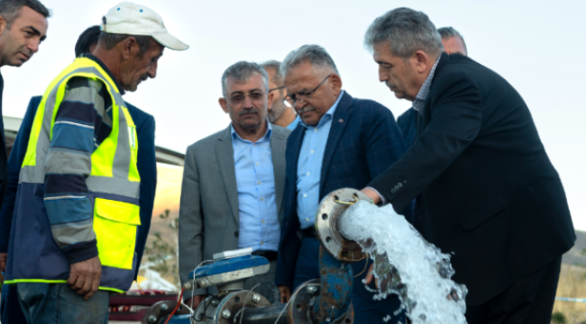Başkan Büyükkılıç, Erciyes'te 36 Derecelik Sıcak Suyun Vanasını Açtı