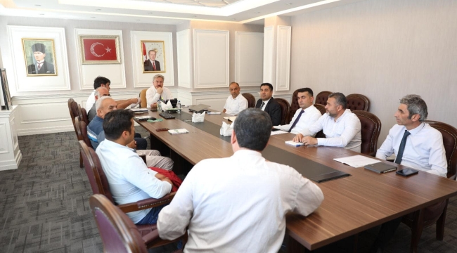 Başkan Palancıoğlu, 4 Mahalle Muhtarı İle Doğalgaz Toplantısı Yaptı