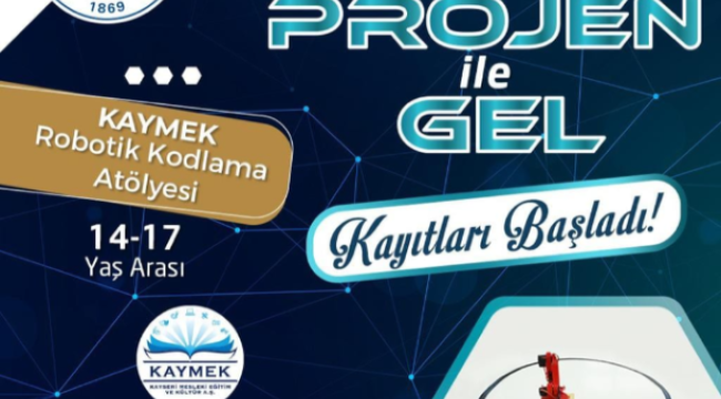 Büyükşehir KAYMEK'ten 'Projen ile Gel Robotik Kodlama Atöylesi'