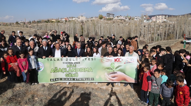 Talas'ta Topyekün Ağaçlandırma Günü Seferberliği