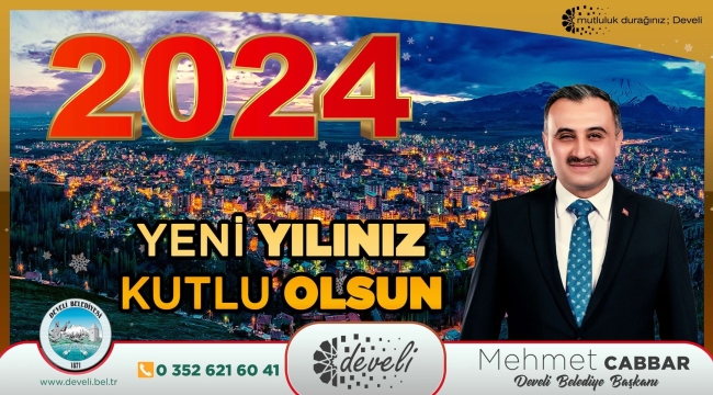 Belediye Başkanı Mehmet Cabbar'dan yeni yıl mesajı 