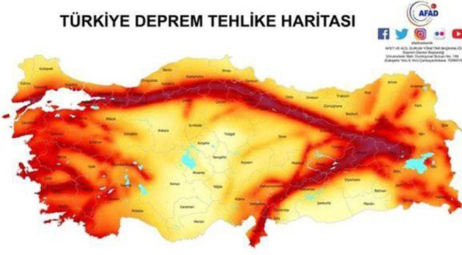 MTA Türkiye diri fay haritası güncellendi! İl il sıraladı