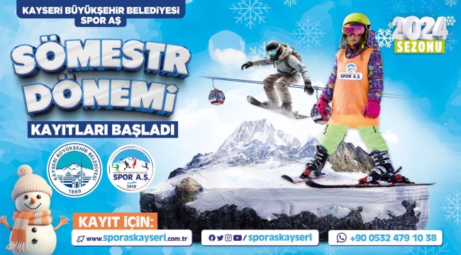 Büyükşehir Spor A.Ş.'Den Kayak Okulu'nda "Sömestr" Jesti