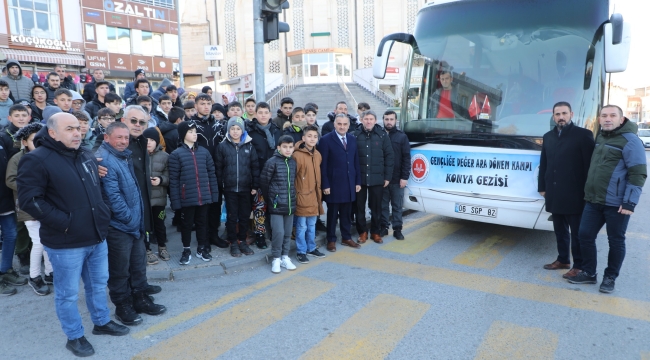Develi'de "Gençliğe Değer Ara Dönem Kampı Konya Gezisi" öğrencilerden tam not aldı