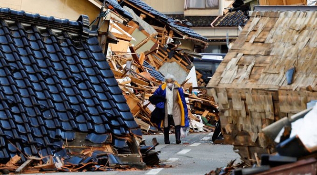 Japonya'daki deprem; 92 ölü 242 kişi kayıp