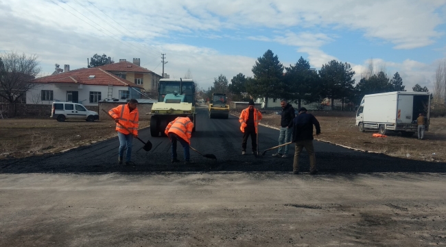 Tomarza'da 15 milyon liralık  "sıcak asfalt" çalışması