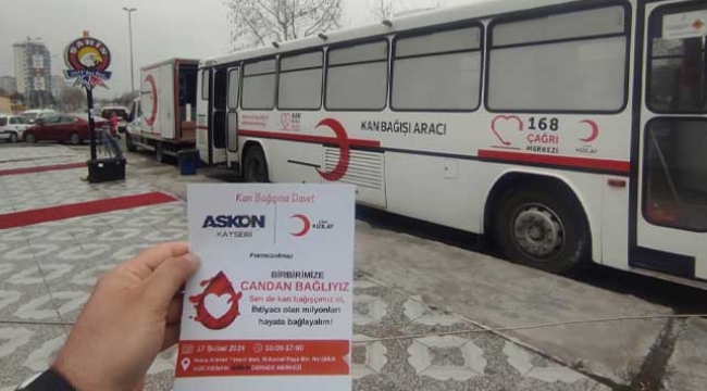 ASKON ve Kızılay İş Birliğiyle Kan Bağışı Organizasyonu Düzenleniyor
