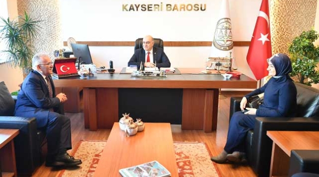 Başkan Büyükkılıç'tan Baro Başkanı Köse'ye Ziyaret