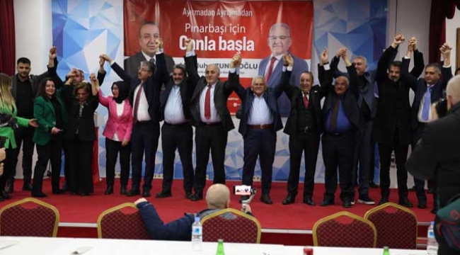 Pınarbaşı'da "İki Başkan" El Ele, Gönül Gönüle