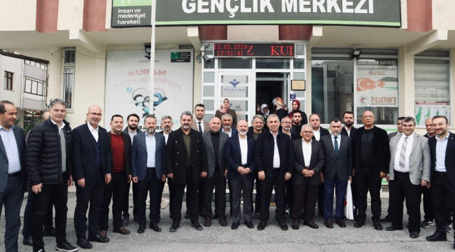 AK Parti İl Başkanı Fatih Üzüm ve Büyükşehir Belediye Başkanı Büyükkılıç'tan STK ve Vakıf Ziyaretleri