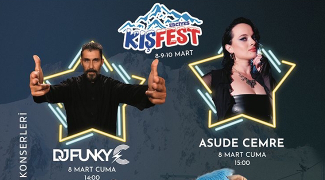 Büyükşehir'den Erciyes'te Kışfest İle Ücretsiz Konserler