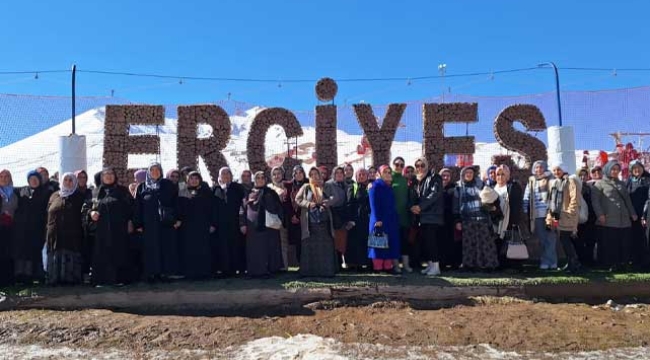 Büyükşehir KAYMEK'ten Erciyes Dağı'na Hiç Gitmeyen 55 Kadına Jest
