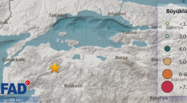 Çanakkale 4.9 büyüklüğünde depremle sallandı