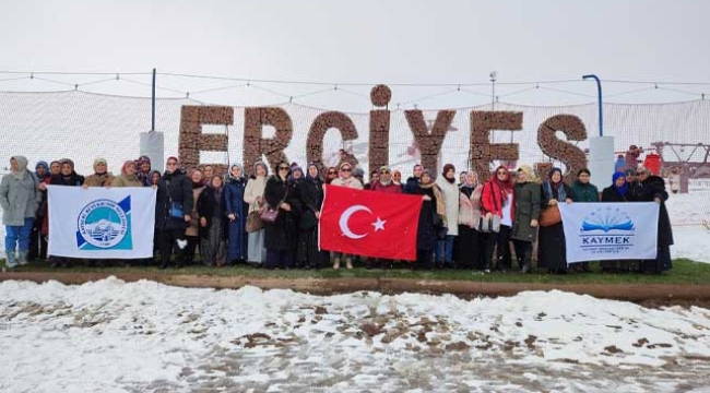 KAYMEK, Erciyes'i Hiç Yakından Görmeyen Kursiyerlerini Zirvede Buluşturmaya Devam Ediyor